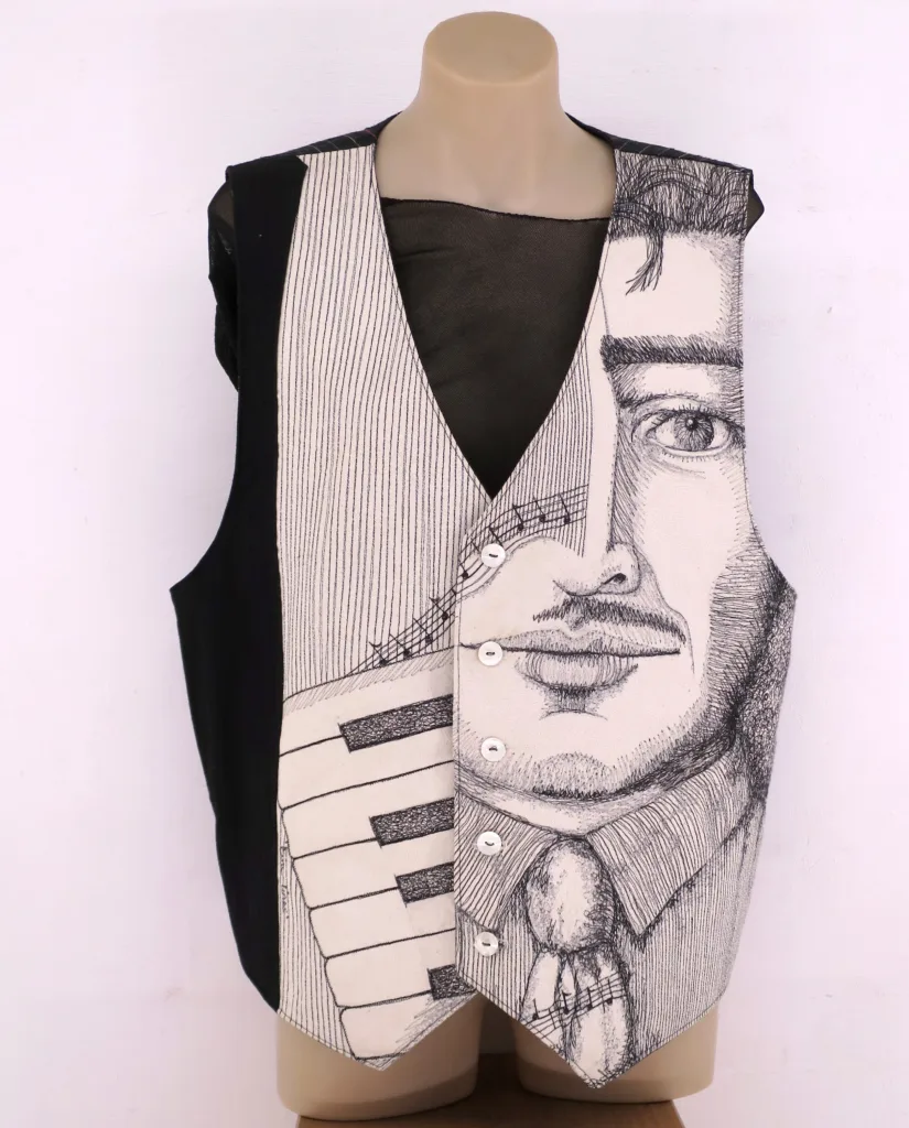 12 Fine Lines waistcoat Cheryl Bridgart