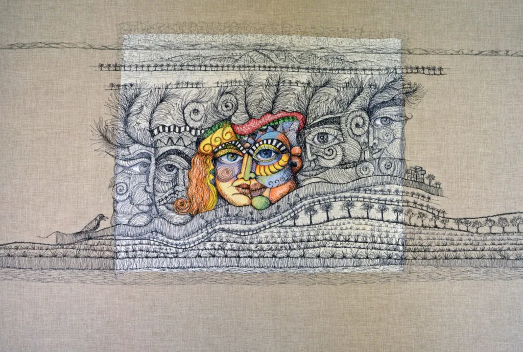12 The Art of Being Different Embroidery by Cheryl Bridgart