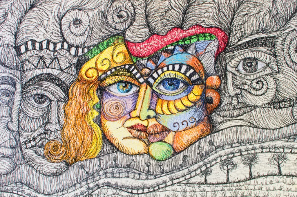 12a The Art of Being Different Deatail Embroidery Cheryl Bridgart