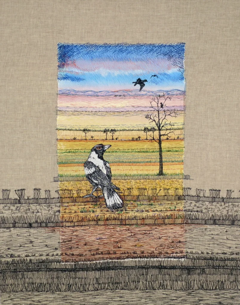 13 Full of Attitude 84x66cm Embroidery Cheryl Bridgart