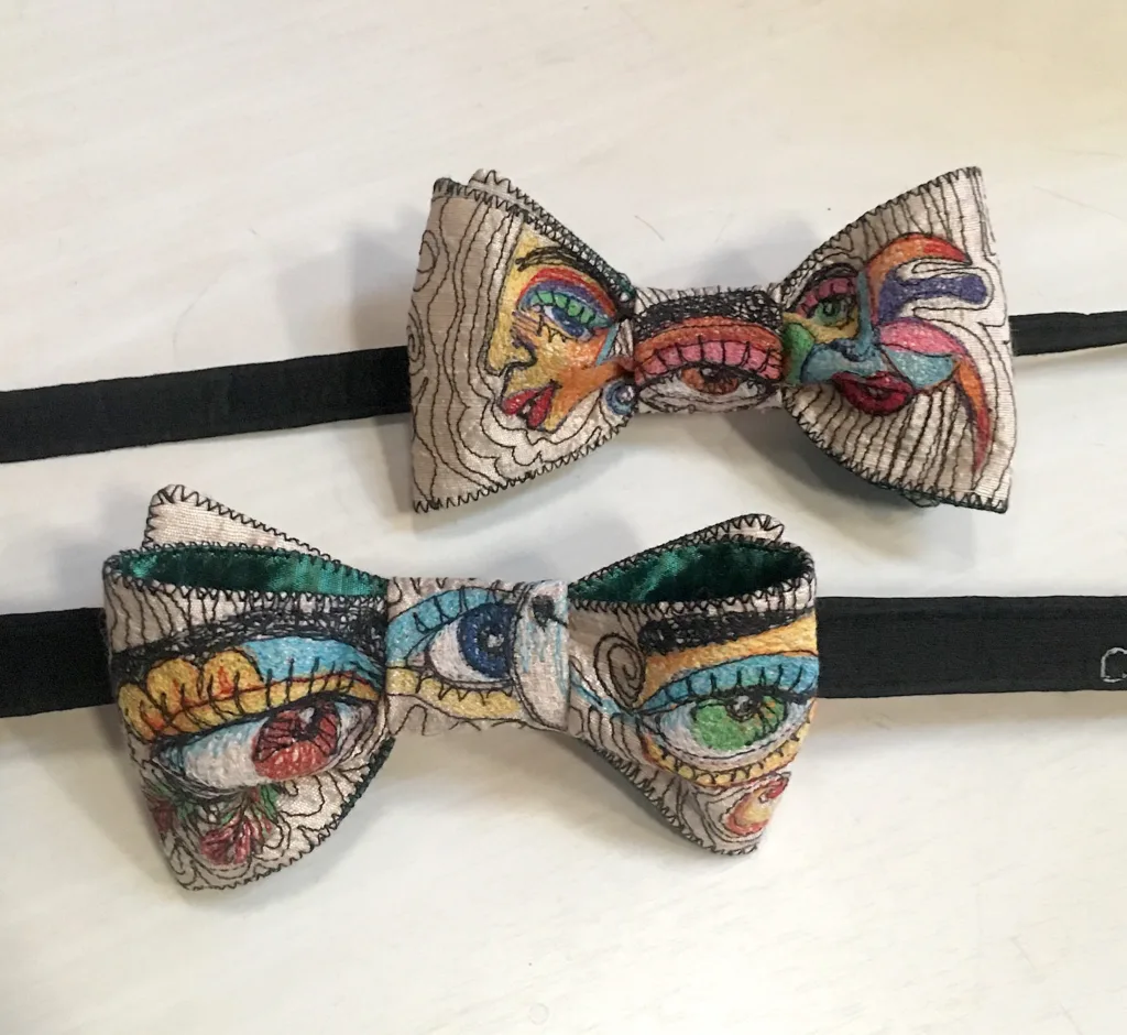 18 Wicked Dreamy Silk Bow Tie 63 and 64 By Cheryl Bridgart