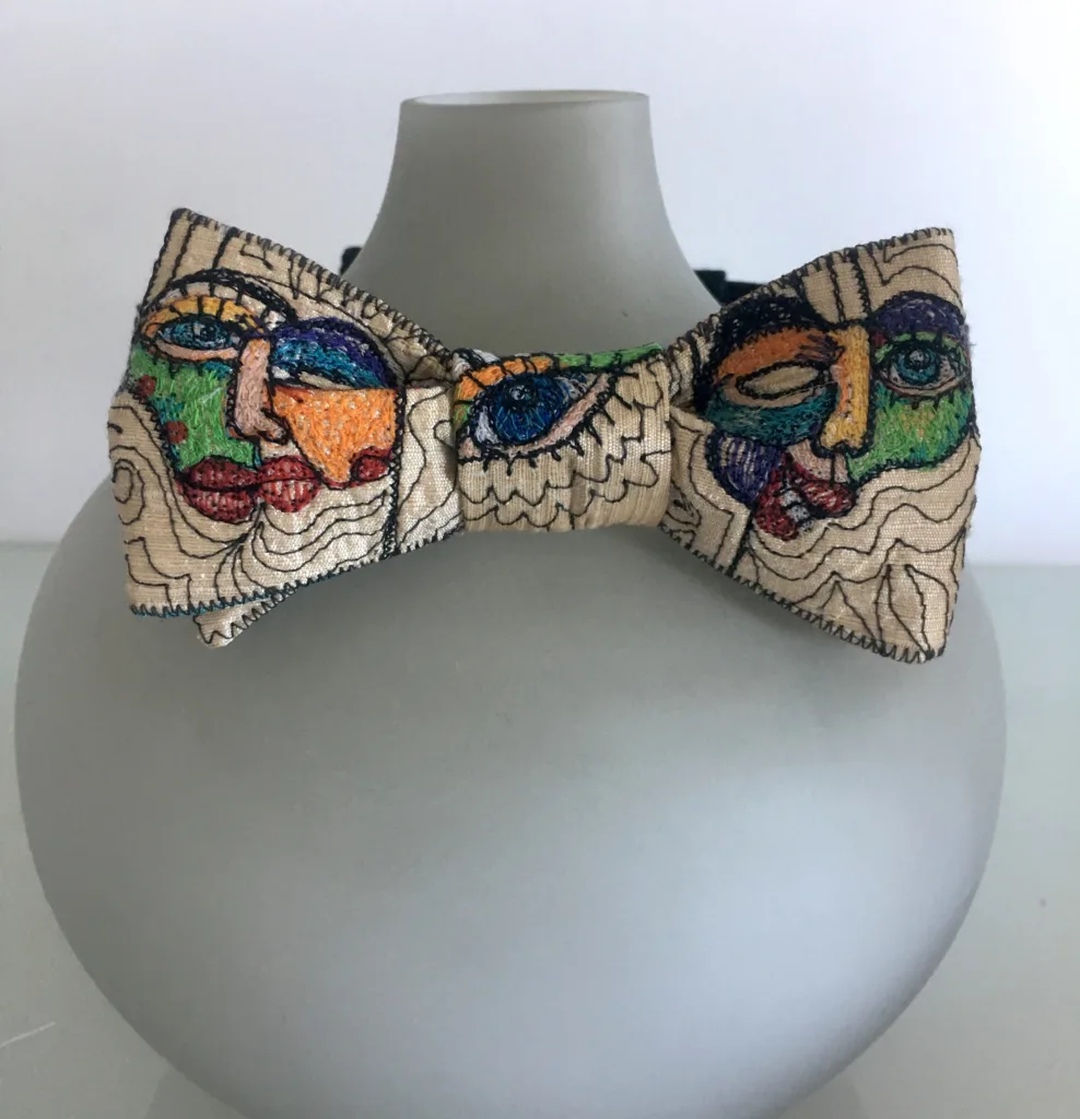 19 Wild Thing Silk Bow Tie Cheryl Bridgart