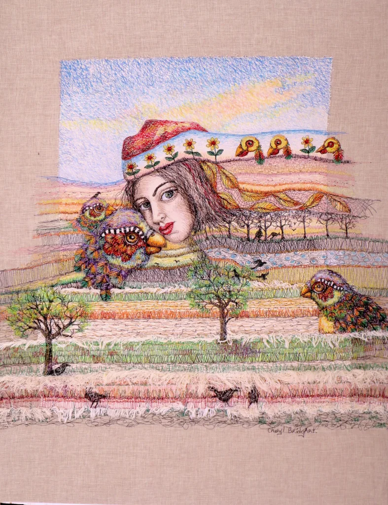 20 Natural Attraction 92x84cm Embroidery Cheryl Bridgart