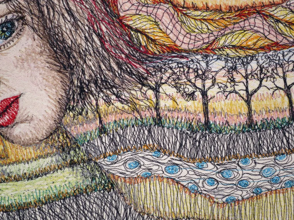 20a detail Embroidery Cheryl Bridgart