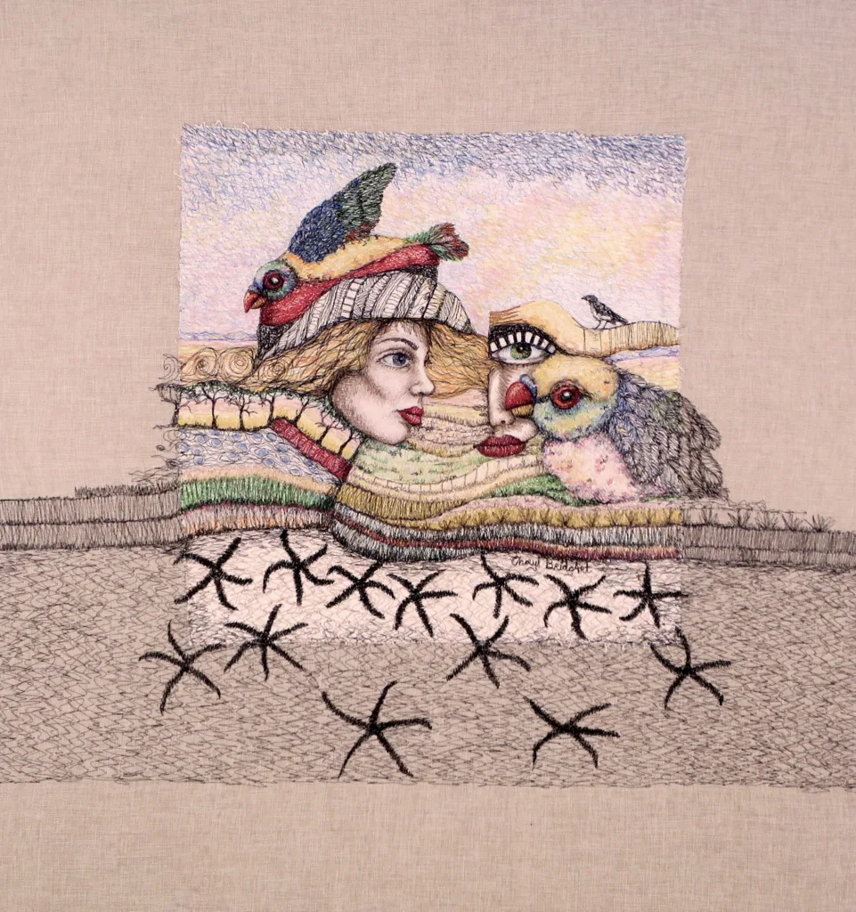 24 Natural Rhythms 92x84cm Embroidery Cheryl Bridgart
