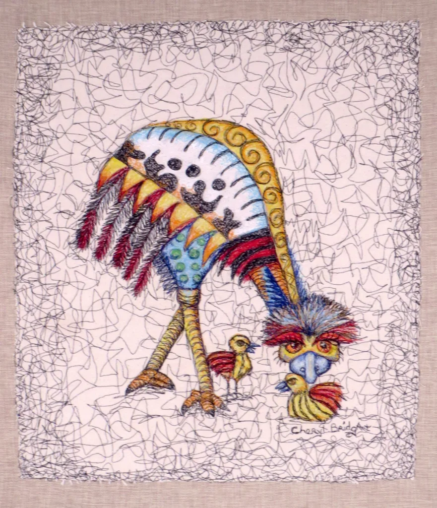 25 l Emu Small Wonders 61x51cm Embroidery Cheryl Bridgart