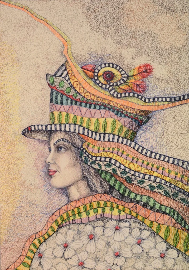 29 It's a Matter of Taste 74x54cm embroidery Cheryl Bridgart