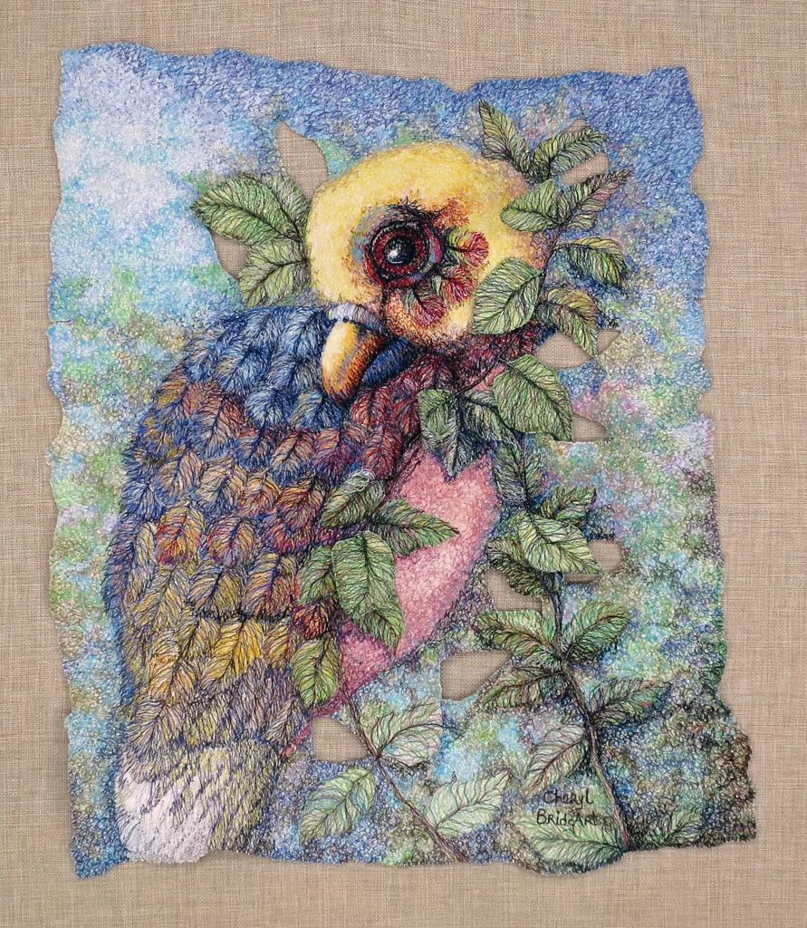 3 Wishes on a Wing 48x55cm Embroidery Cheryl Bridgart