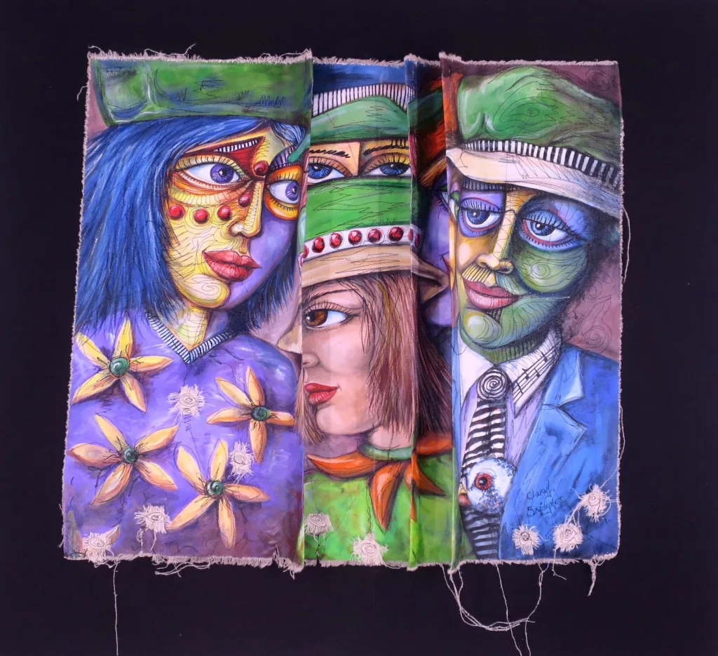 30 nterlocking Tales 84x92cm Cheryl Bridgart