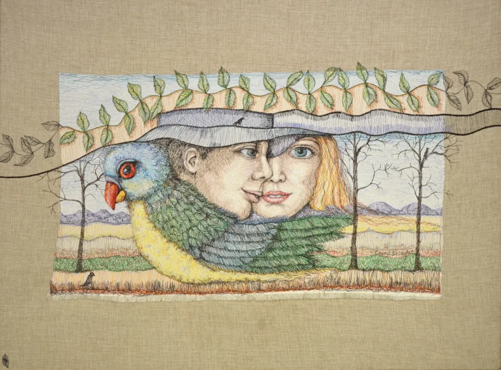 32 Whispers of Passion 102x76cm embroidery Cheryl Bridgart