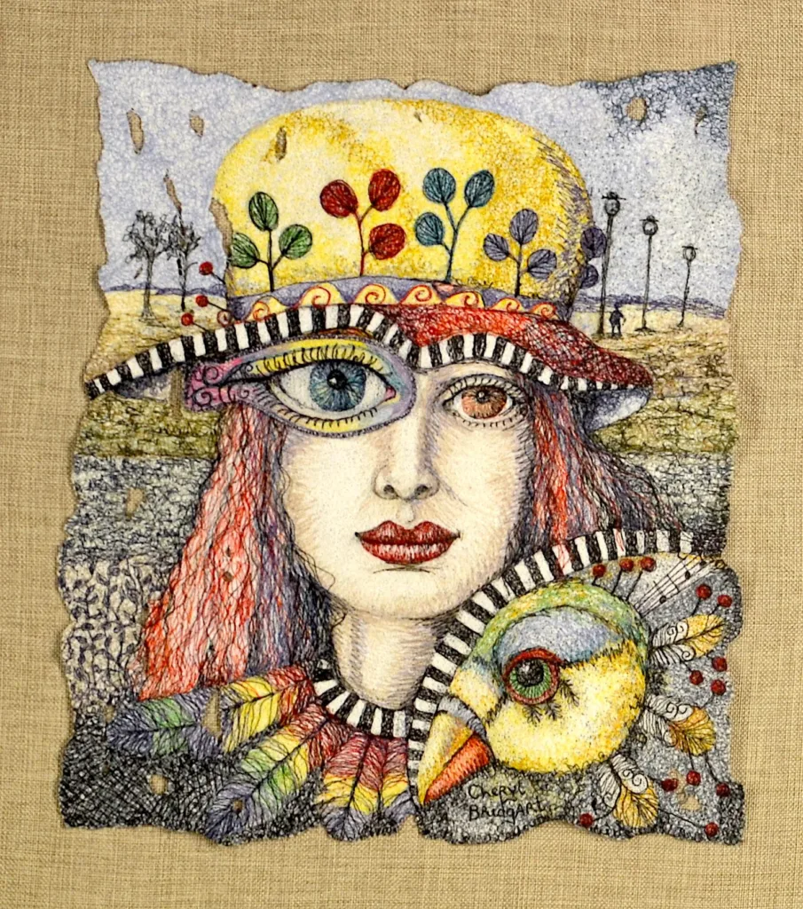 42 Patterns at Play 90x80cm Embroidery Cheryl Bridgart