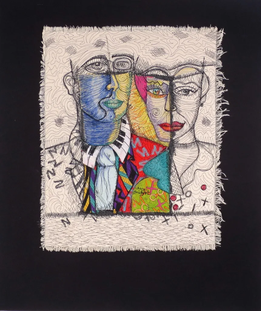 44 Own The Night 71x61cm embroidery Cheryl Bridgart