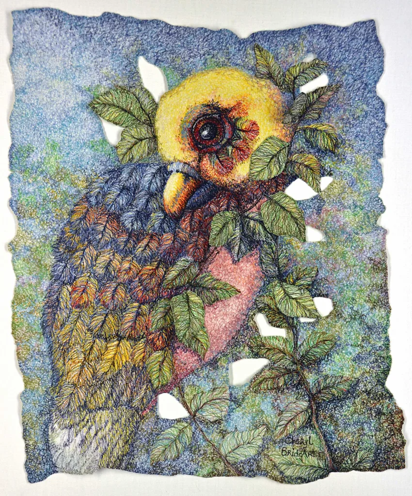 47 Wishes on a Wing 86x76 embroidery Cheryl Bridgart