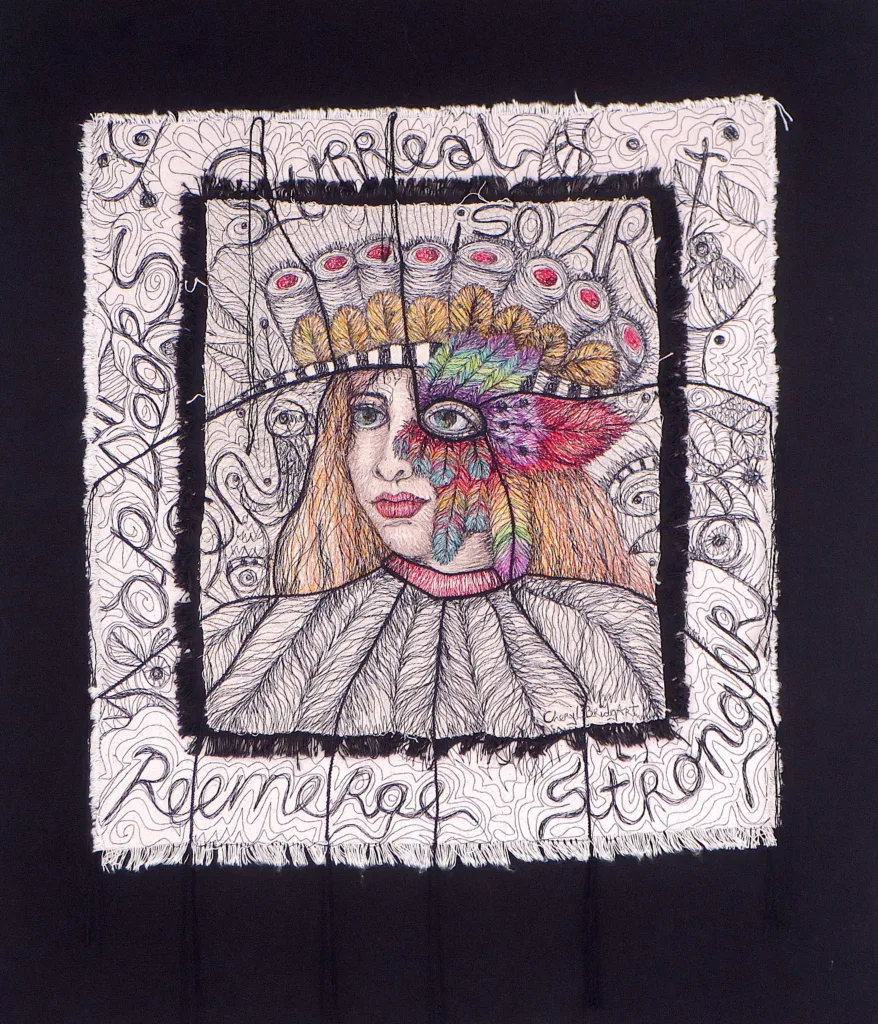 62 Exotish 71x61cm Embroidery Cheryl Bridgart