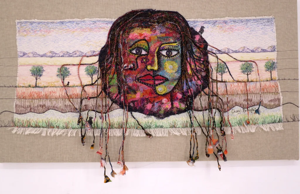 63 Brand New Day 51x92cm Embroidery Cheryl Bridgart